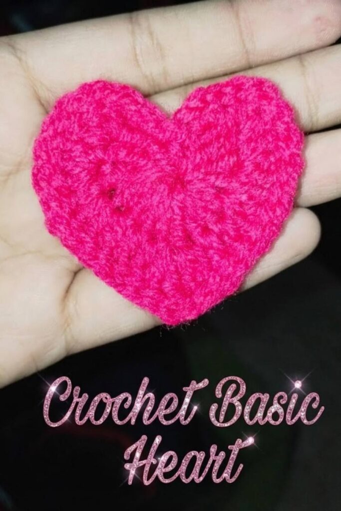 crochet basic heart