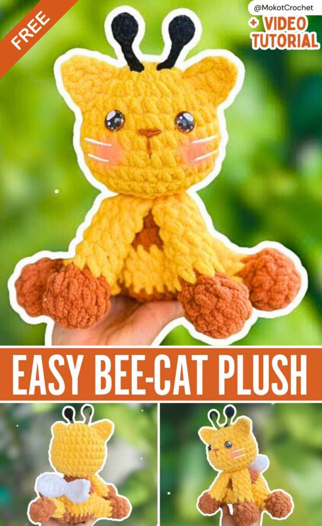 Cute Bee-Cat PLush