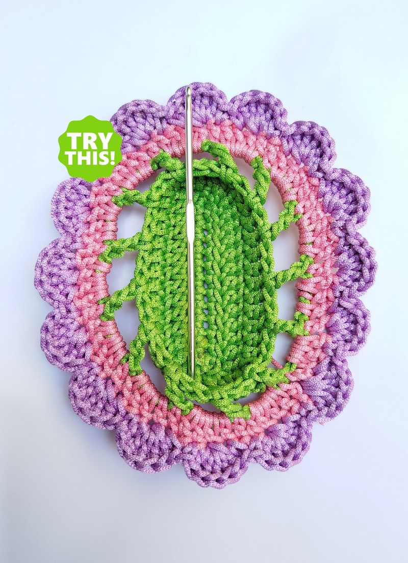 Crochet doily basket and bucket pattern