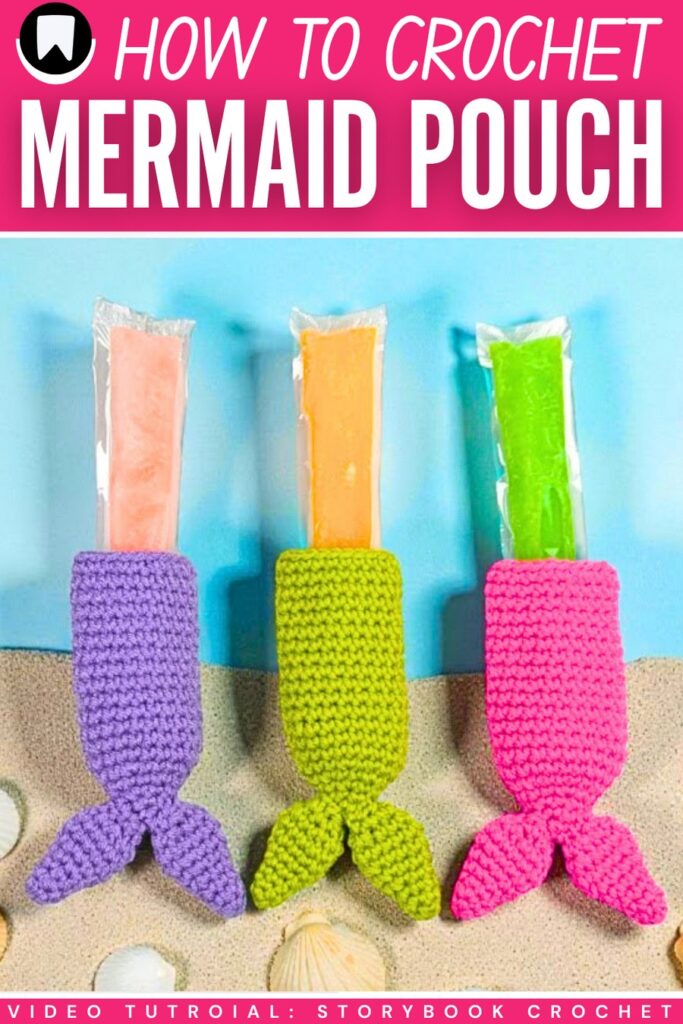 crochet mermaid icy pop holders