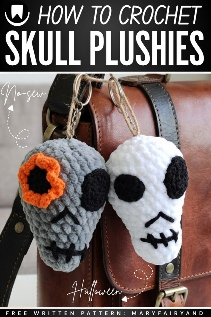 Crochet Skull Plush 2