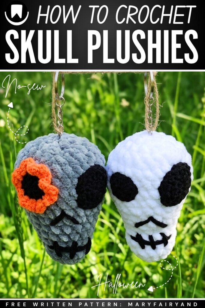 Crochet Skull Plush 3
