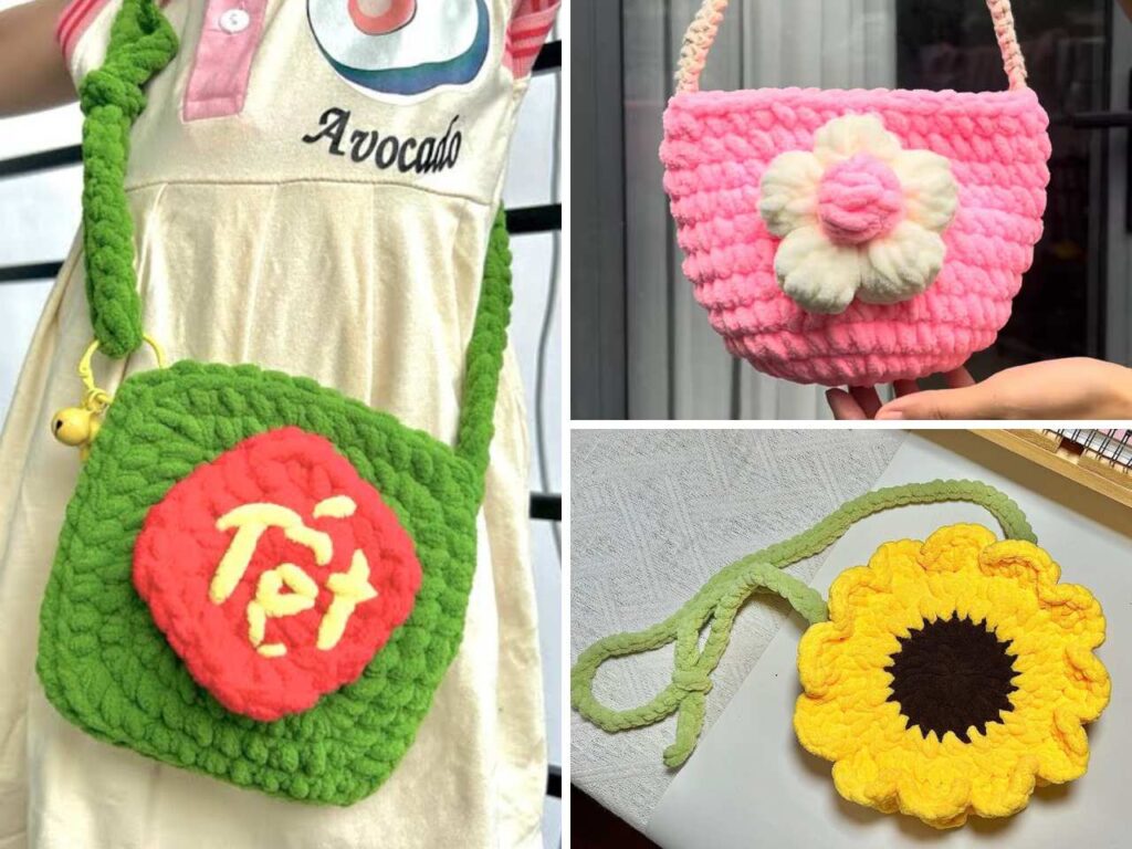 Crochet Plush Bags and Purses for Kids