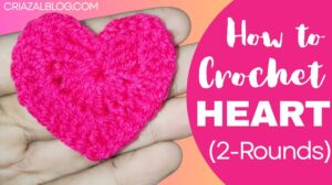 Free Crochet Basic Heart Pattern for Beginners