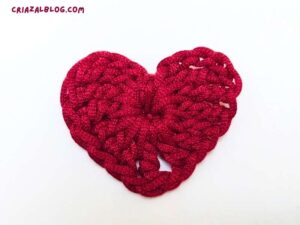 How to Crochet 1-Round Heart without Magic Ring