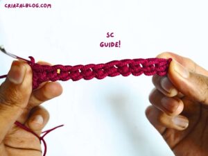 How to Crochet Yarn Over Single Crochet Stitch (SC)