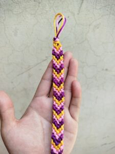 How to Make Macramé Candy Chevron Bracelet for Friendship Day