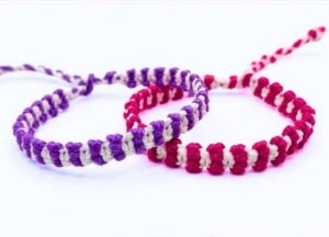Make this Easiest 2-Row Repeat Friendship Bracelet Today!