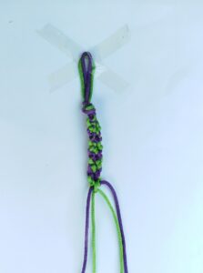 How to Make A Macramé 4-Strand Chevron Bracelet