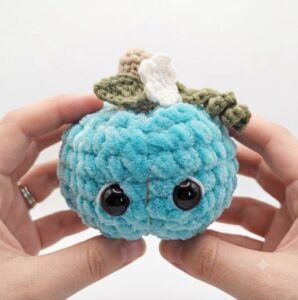 How to Crochet Aqua Pumpkin Cutie Plushie for Fall & Halloween