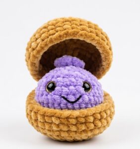 How to Crochet A Dumpling in A Steamer Plushie for Kids