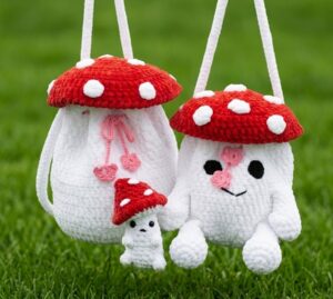 How to Crochet Back-to-School Mushroom Buddy Shoulder Bag for Kids & Adults