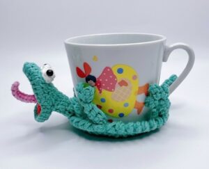 Featuring: How to Crochet Flipping Over Lizard Cup Coaster for Kids