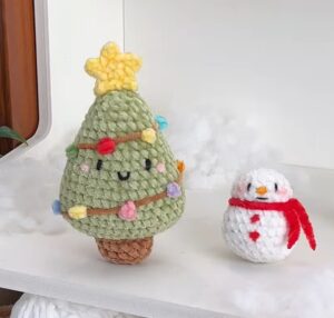 Featuring: How to Crochet Plush Christmas Tree with Colorful Crochet Lighting