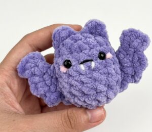 Featuring: How to Crochet A No-Sew Miniature Bat Plushie Tutorial for Halloween