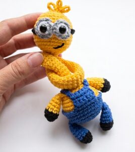 How to Crochet A Funny Minion Bag Charm Amigurumi for Kids