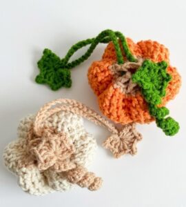 Featuring: How to Crochet 2-in-1 Pumpkin Treat Bag & Charm for Fall & Hallowen