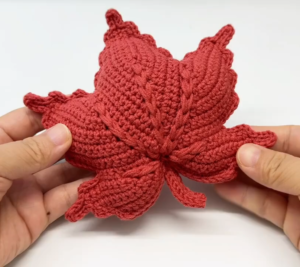 How to Crochet Maple Leaf Amigurumi Pillow Pattern for Fall