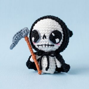 How to Crochet Mr. Sickle Holder Amigurumi for Halloween