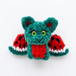 How to Crochet the Watermelon Bat No-Sew Plushie Pattern