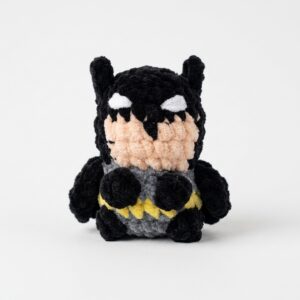 How to Crochet Low-Sew Mr. Bat Superhero Plushie for Kids