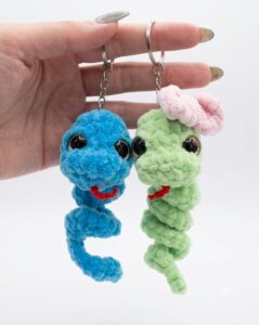 How to Crochet Couple Gift Snake Fidget Toy Plushies