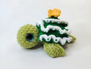 Featuring: How to Crochet A Christmas Tree Turtle Plushie for Gifting