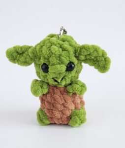 How to Crochet Market-Make Green Alien & Brown Outfit Character Plushie