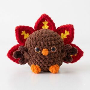 Tester Call: How to Crochet A Sitting Turkey Mini Pluhsie for Thanksgiving