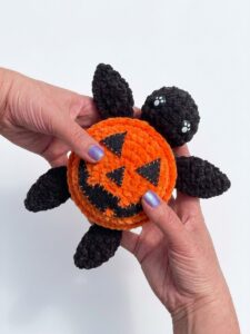 Tester Call: How to Crochet Spooky Shell Black-&-Orange Turtle Plushie for Halloween