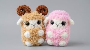 How to Crochet A Baby Sheep & Mother Sheep Plushie for Halloween
