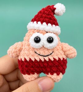 How to Crochet Mr. Patrik Celebrating Christmas Miniature Plushie for Holidays