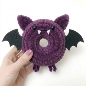 Pattern Tester: How to Crochet A Spooky-Cute Bat Food Ring Plush for Gifting