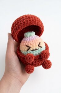 Tester Pattern: How to Crochet Dumpling Buddy in A Steamer Costume Plushie