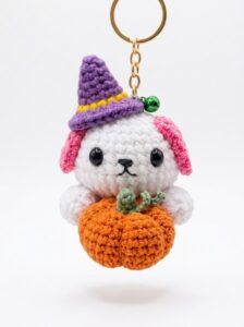 Tester Pattern: How to Crochet the Puppy Holding an Orange Fruit Amigurumi