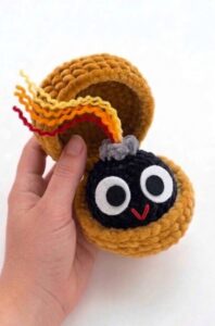 Tester Pattern: How to Crochet Birthday-Popper Dumpling Plushie for Gifting