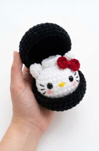 Tester Pattern: How to Crochet Hello Kitty Dumpling Plushie for Playing With