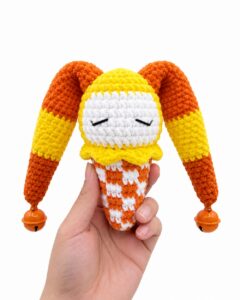 How to Crochet Candy Corn Mr. Enternainer Scoop & Cone Plushie for Gifting