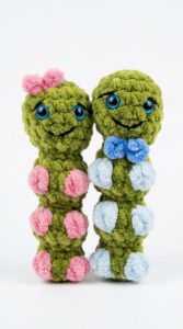 Featuring: How to Couple Gift Fidget Caterpillar Pair Plushie (no-sew!)