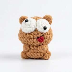 Crochet the Mini Wobbly Eye No-Sew Bear Cutie Plushie