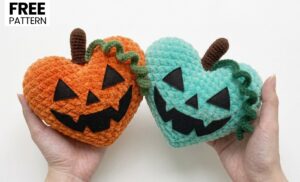 Tester Pattern: To Crochet A Spooky Heart Plushie Present for Gifting