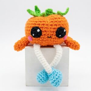 How to Crochet An Amigurumi Long-Legged Kawaii Pumpkin in Shoes Buddy