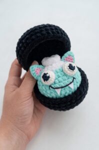 Tester Pattern: How to Crochet A Monster Funny Bao Bun Plushie for Kids