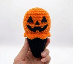 Tester Call: How to Crochet Spooky Face Ice Witch Cone Plushie