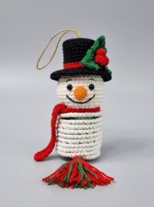 [PDF Pattern] How to Crochet Smiling Snowman Wind Spinner for Christmas