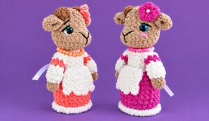 Featuring: How to Crochet Beautifully Dressed Fairytale Mrs. Goat Plushies for Gifting