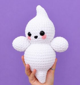 Featuring: How to Crochet A Plush Blushing Flying Mr. Soul Ghost Plushie for Halloween