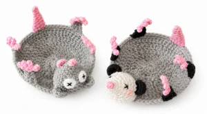 Featuring: How to Crochet Anti-Stress Rat and Oppossum Pop-Up Coaster Variation