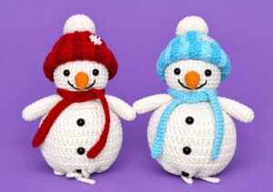Featuring: How to Crochet Snow Buddy in A Beanie Treat Bag for Christmas