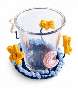 Featuring: How to Crochet Star & Moon Pop-Up Festive Coaster for Gifting